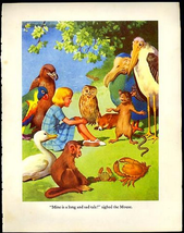 Sweet 1940s Full Color Alice Litho Mouse Tells A Story - £22.77 GBP
