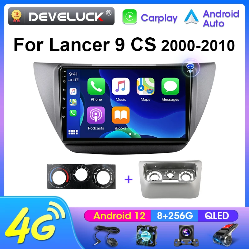 2 Din Android 12 Car Radio Multimedia Video Player For Mitsubishi Lancer... - £73.99 GBP+