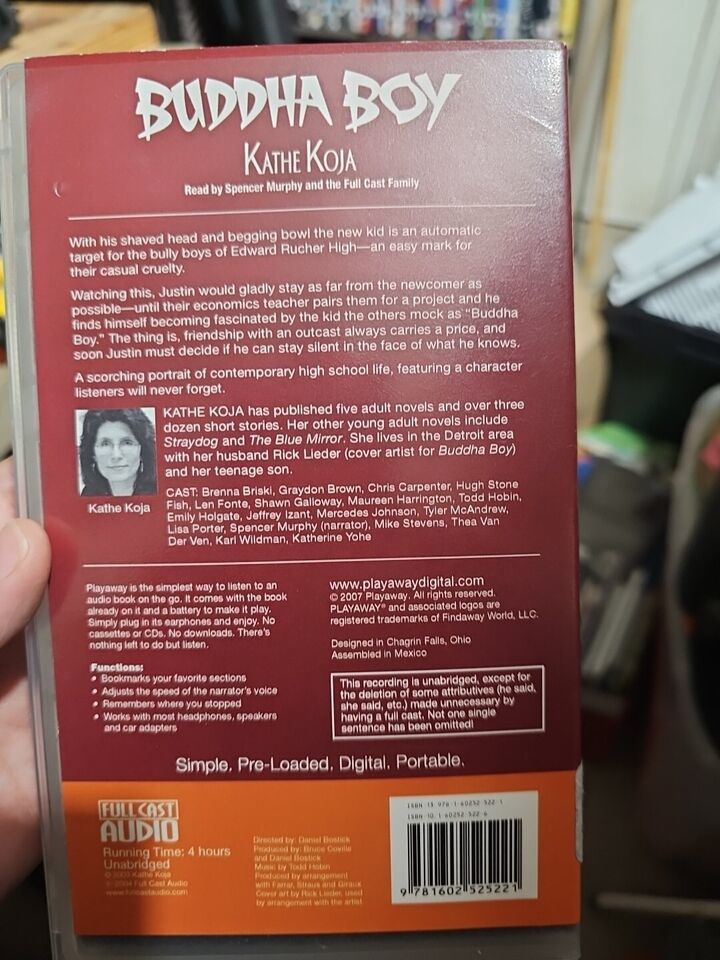 Buddha Boy by Kathe Koja (2007, Audio, PLAYAWAY, Unabridged edition) Audiobook Item image 2