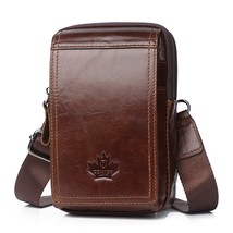 Men Bags Genuine Leather Waist Pack Shoulder Crossbody Bags CrossbMessenger Bag  - £30.71 GBP