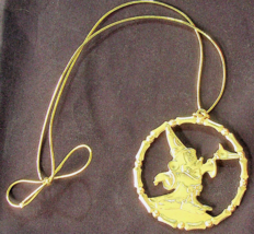 Disney Mickey Mouse Ornament - Sorcerer&#39;s Apprentice - Gold-colored Meta... - $14.01