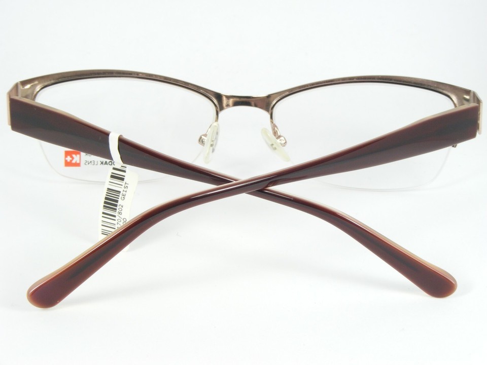 K+ Designed for KODAK LENS F 3B3 CHA CHAMPAGNE ROSE EYEGLASSES FRAME 53-17-140mm Item image 3