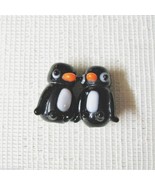Black and White Penguin Lampwork Glass Beads, 20mm, 2 beads - €2,42 EUR