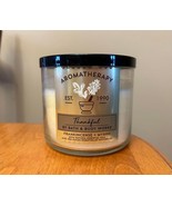 Bath And Body Works THANKFUL Aromatherapy Candle Frankincense Myrrh BBW ... - $1,240.83 MXN