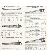 1922 N.T. Bushnell Crosscut Saws Tool Advertisement Catalogue Hardware D... - $35.02 CAD