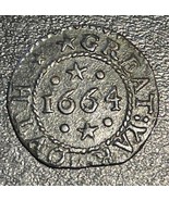 1664 England Farthing Hearth Tax Token John Emperor of Great Yarmouth Coin - £97.11 GBP