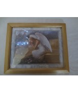 Vtg Edward Tadiello Angel At Rest  8x10 Print Lithograph 1998 Garden - £11.92 GBP