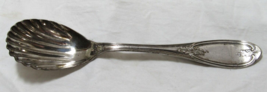 1848 OLIVE   1865 Wm Rogers MFG Silverplate 7&quot; Sugar Oyster Shell Spoon - £7.77 GBP