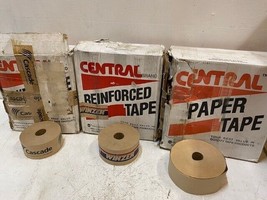 3 Boxes of Central Reinforced Tape 27 Rolls 3inx450ft Grade 260 &amp; 235 72... - $213.74
