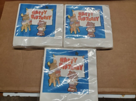 48 Piece GET ALONG GANG Party Napkins 1980s Cartoon AMERICAN GREETINGS NWT - $8.59