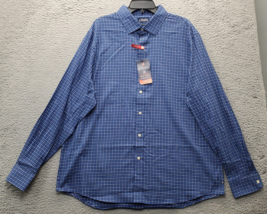 Chaps Shirt Men&#39;s 2XL Multi Check Performance Stretch Ultimate Cooling Comfort - $27.80