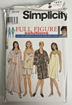 Simplicity 8486t Pattern Size18W - 24W Uncut Vintage 1998 Pajamas - $164.91 MXN