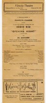 Opening Night Program Filmcity Theatre Hollywood California A Musical Ed... - £13.93 GBP