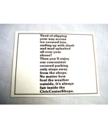 1977 Ad Civic Center Shops, Hartford, Ct. Tired of Slipping Your Way Acr... - $8.99
