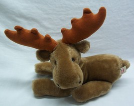 Vintage Mary Meyer Brown Moose 10&quot; Plush Stuffed Animal Toy - £14.78 GBP