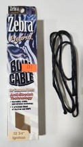 Zebra Hybrid Bow Cable 32-3/4&quot; BLK/BLK Ignition - £14.85 GBP
