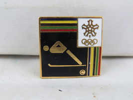 Vintage Winter Olympic Event Pin - Ski Jumping Calgary 1988 - Inlaid Pin - $15.00