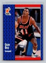 1991-92 Fleer Glen Rice #111 Miami Heat - £1.60 GBP
