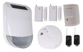 Solar Siren Wireless HY House Alarm Kit 6 (Solar Siren acts as Control Panel) - £196.88 GBP