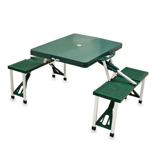 Folding Picnic Table w/ Seats - Hunter Green - $141.95