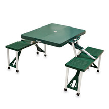 Folding Picnic Table w/ Seats - Hunter Green - £112.56 GBP