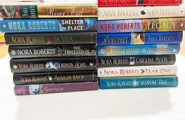 Lot of 15 Nora Robert Novel Hardcover Books, VG - £24.28 GBP