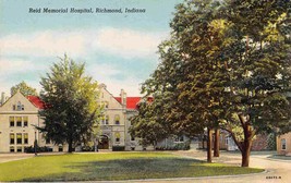 Reid Memorial Hospital Richmond Indiana 1940s postcard - £4.97 GBP