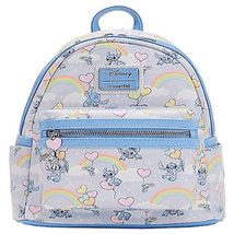 Loungefly Disney Lilo and Stitch Pastel Hearts Mini Backpack - £118.52 GBP