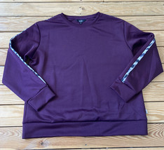 Nicole miller sport NWOT women’s pullover athletic top size L purple P7 - £11.77 GBP