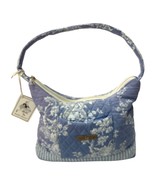 Vtg NWT Isabella’s Journey Quilted Shoulder Bag – Blue Toile Floral Print, 8x12x - $34.00