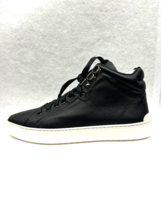 Rag &amp; Bone Kent Leather Platform High-Top Sneakers Size 37 -7 BLACK NEW - $108.07