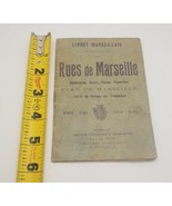 Rues de Marseille Streets of Marseille Vintage Map Book Train Schedule J... - £19.26 GBP