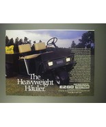 1990 Textron E-Z-GO GXT-1500 Ad - The heavyweight hauler - £14.78 GBP