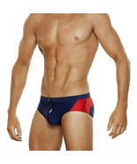 2022 New men&#39;s striped sexy triangle swim trunks, beach briefs, beach bi... - $263.24 MXN