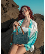 Raffia Tote Bag, Unique Handmade Gift for Mom Natural Bag, Moroccan Basket, Cros - $84.99