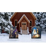 Christmas Nativity Three Wise Men Yard Sign Decoration Holiday Christmas... - $104.82 CAD