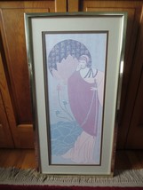Framed &amp; Matted 1970&#39;s Lillian Shao Signed The Mist Litho Print - 17&quot; X 33-1/4&quot; - £70.13 GBP