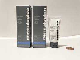 2 Dermalogica Oil to Foam Total Cleanser Makeup Remover 0.5 Oz Each TRAVEL SIZE - $11.95
