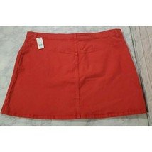 Gap Skirt Size 35 Womens Solid Red Button Front Mini NWT Bottoms - $20.39