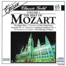 The Best Of Wolfgang Amadeus Mozart: Volume 1 Classical Cd 1993 11 Tracks - £10.27 GBP