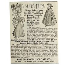 National Cloak Co Suits Furs 1894 Advertisement Victorian Fashion ADBN1bbb - $28.01 CAD