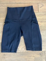 Lululemon Align High Rise Shorts w Pockets 8” Size 2 Nulu True Navy NWOT $68 - £25.54 GBP