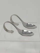2 WMF Cromargan Happy Spoons Stainless Appetizer Amuse Bouche RARE Hors Doeuvre - £13.91 GBP