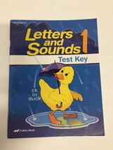 A Beka Book Letters and Sounds 1 Teacher Test Key Grade 1 2015 - $3.75