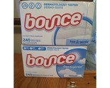 Lot of 2 Bounce Free &amp; Gentle Dryer Sheets 240 Sheets 2 Boxes Fragrance ... - $26.72