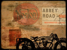 Norton Abbey Road Motorcycle Classic Automotive Metal Sign - $24.95
