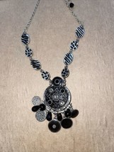 Chico's Silver Multi Charm ￼Necklace NEW - £15.85 GBP