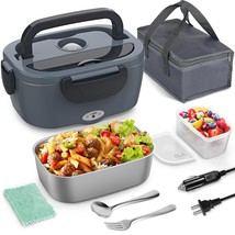 Electric Lunch Box Food Heater, 3 In 1 Portable Heating Lunch Box For Work Car/T - £30.84 GBP