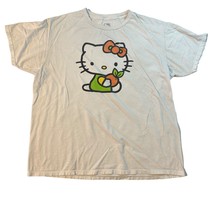 Hello Kitty Sanrio White Cotton Graphic Tee T-shirt Unisex Large - £10.97 GBP