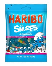 2 Packs Haribo Gummy Smurfs 4oz - £7.28 GBP